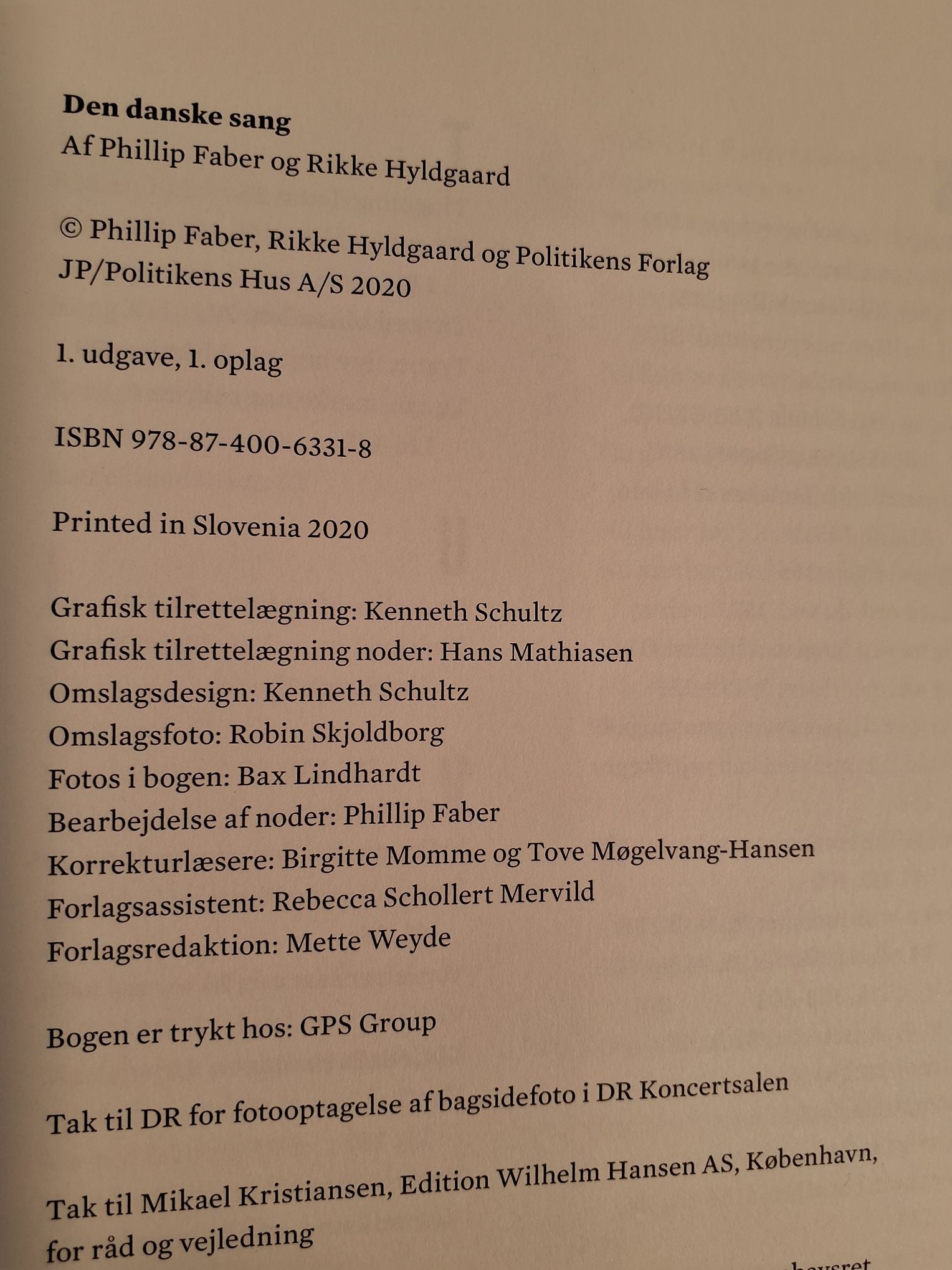 Phillip Faber Den Danske Sang